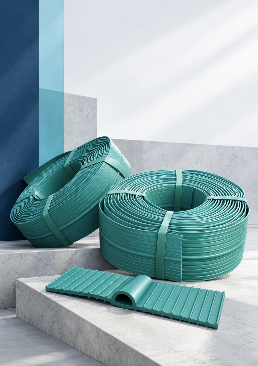 녹색 PVC 지수판의 제품 콘셉트 이미지